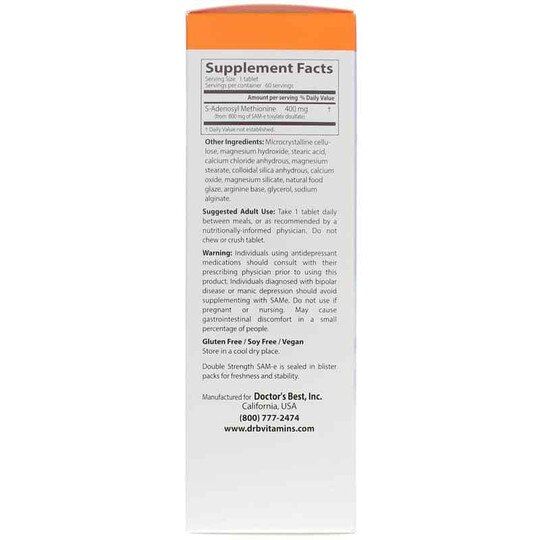 Double Strength SAM-e 400 Mg, DRB